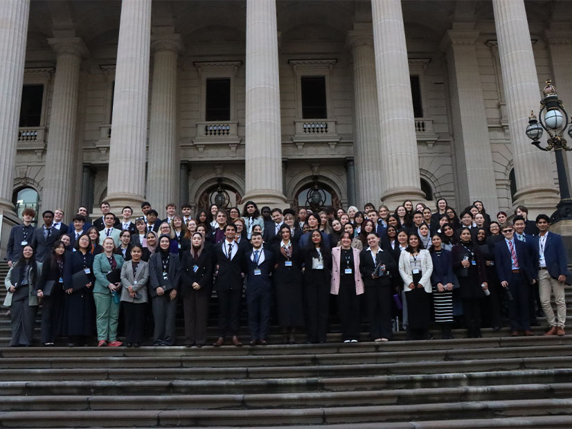 Youth parliament 2025 team on front steps